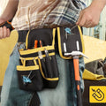 Cinto de ferramentas magnético com 26 bolsos, correias de 130 cm (51 polegadas) estrutura de tecido durável