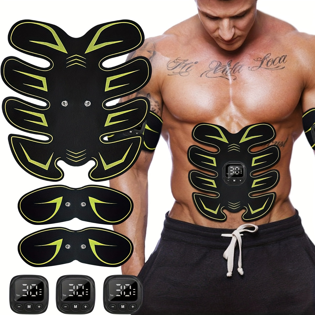 Massageador simples e fácil de usar, carregamento USB, massageador para abdominais, cintura e coluna cervical, presente para mulheres e homens.