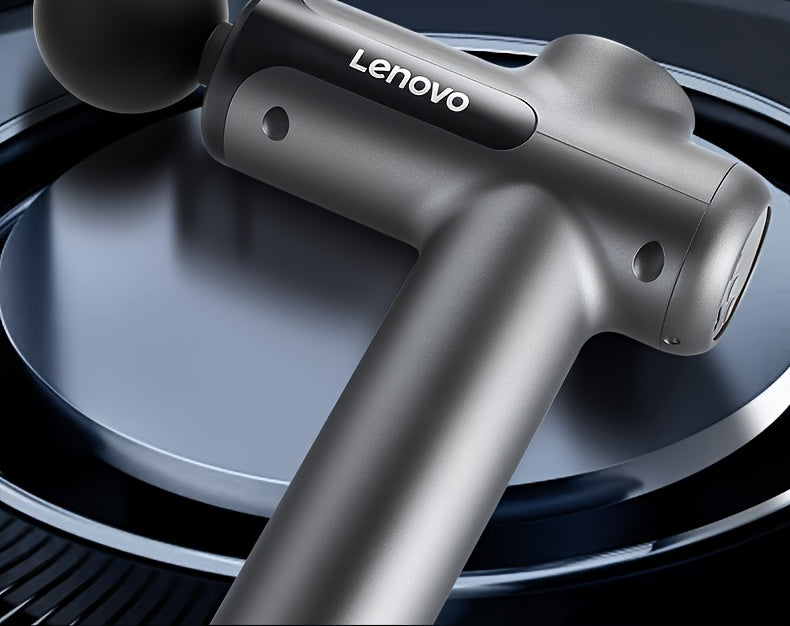 Pistola de Massagem Inteligente Quiet Strike, 8 Cabeças, Recarregável via USB, Design Ergonómico para Cintura, Pernas e Ancas, Presente Ideal para o Dia do Pai, Massajador Muscular, Acabamento Metálico Elegante, Corpo em Plástico Resistente