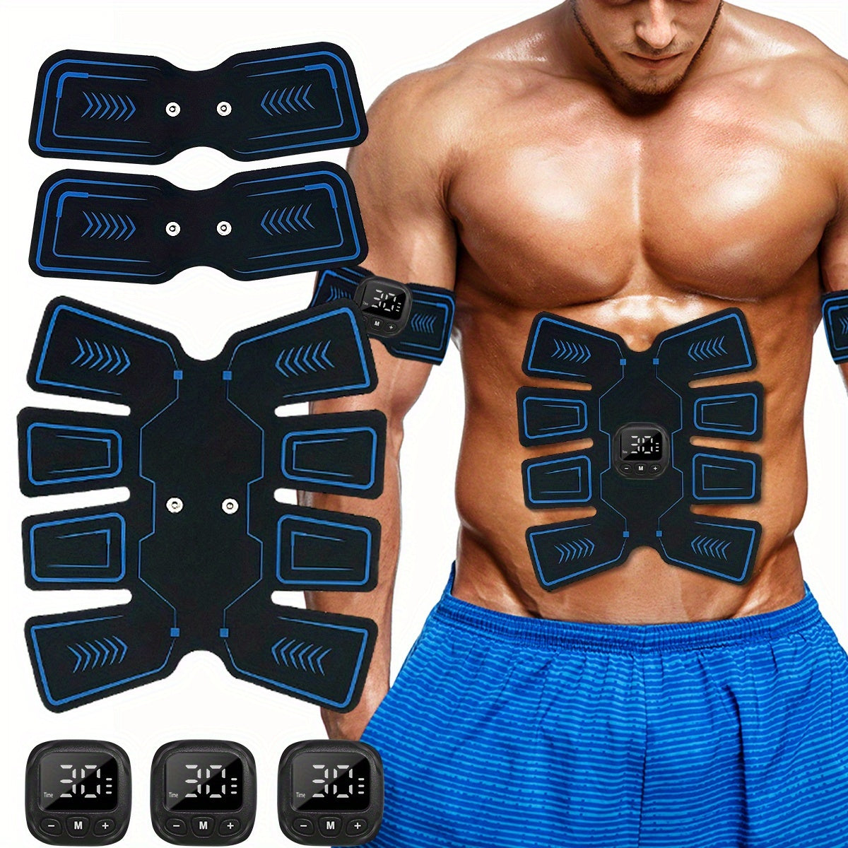 Massageador simples e fácil de usar, carregamento USB, massageador para abdominais, cintura e coluna cervical, presente para mulheres e homens.
