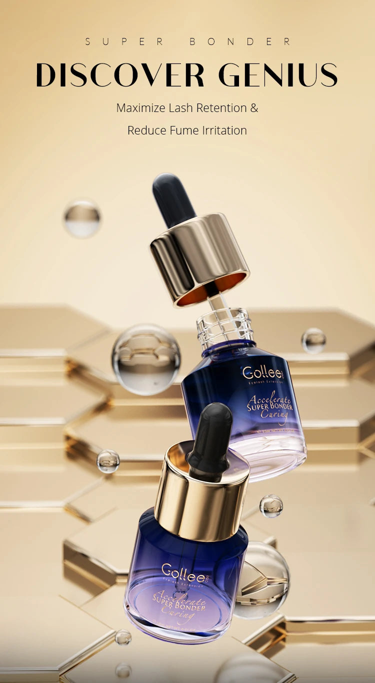 Cola Gollee All Season para Extensão de Pestanas 0,5s, Secagem Rápida, Cola Forte em Bastão, Pestanas Postiças com Duração de 6 a 8 Semanas, Adesivo à Prova de Água para Maquilhagem