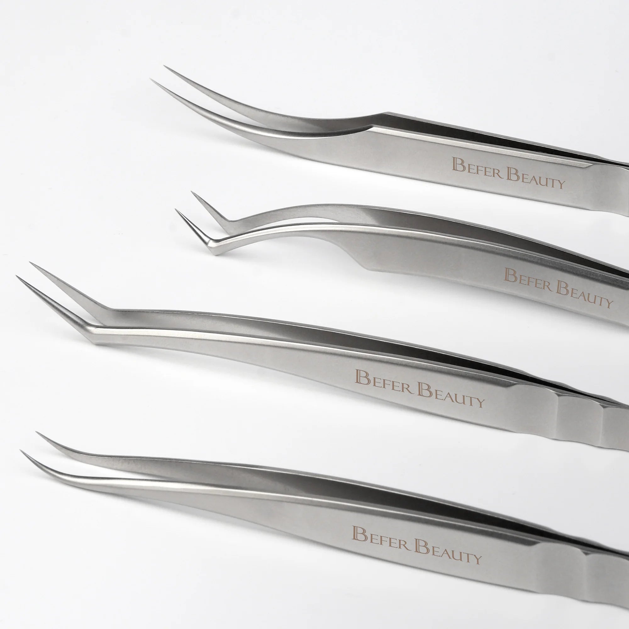 Pinça antiestática para extensão de pestanas profissional de alta precisão para volume em aço inoxidável antiderrapante ideal para extenção