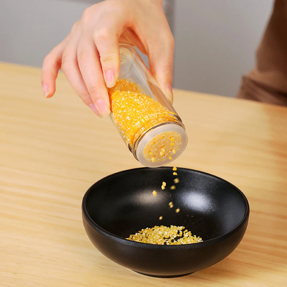 Torre rotativa de 5 Camadas para Temperos com Frascos Redondos em Aço Inoxidável