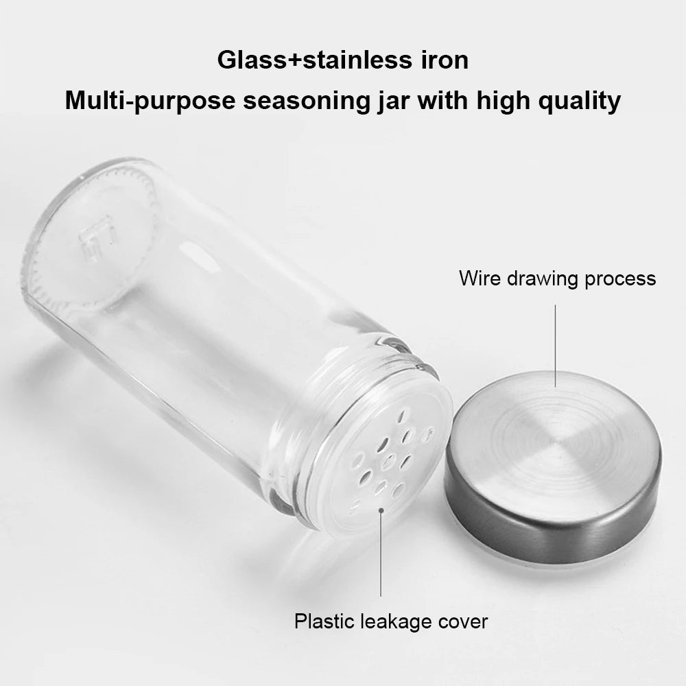 Torre rotativa de 5 Camadas para Temperos com Frascos Redondos em Aço Inoxidável