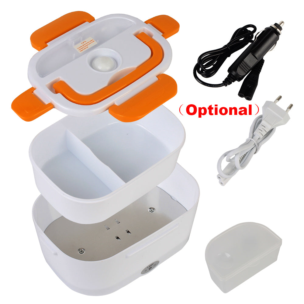 Lancheira elétrica aquecida de aquecimento rápido, 12V 220V, com ficha europeia, ideal para o trabalho.