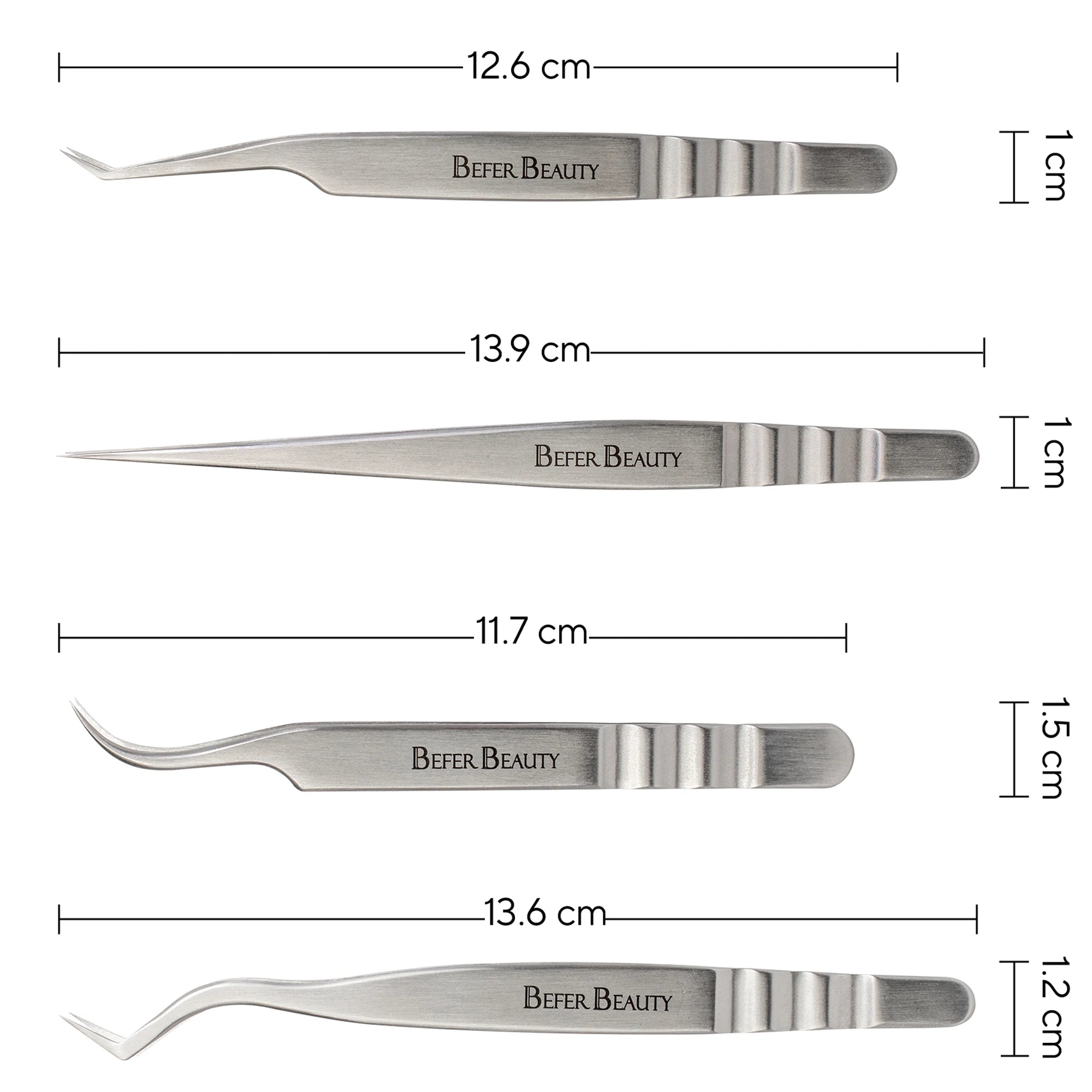 Pinça antiestática para extensão de pestanas profissional de alta precisão para volume em aço inoxidável antiderrapante ideal para extenção