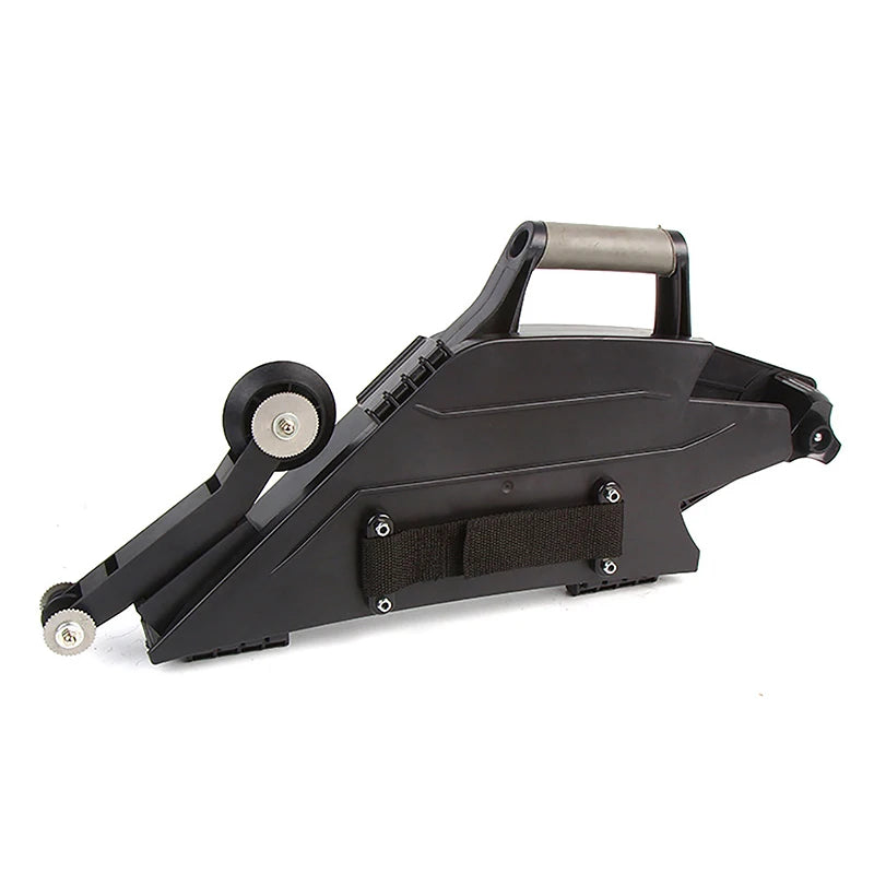 Ferramenta de aplicação de fita para gesso cartonado, modelo banjo, para juntas de placas de gesso, com roda reversível para cantos interiores, dispensadora para reparações em gesso cartonado.