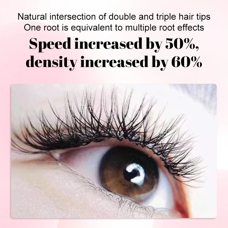 Extensão de pestanas FADVAN YY Shape 2D/3D Faux Mink L+/L/LU(M)/C/D/DD 8-15mm Preto/Castanho, Pestanas postiças pré-fabricadas com ponta dividida