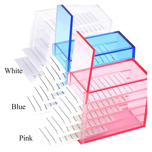 Caixa para pestanas postiças com 5 camadas, em acrílico, suporte para pestanas individuais, expositor para cola de extensão de pestanas e ferramenta de maquilhagem.