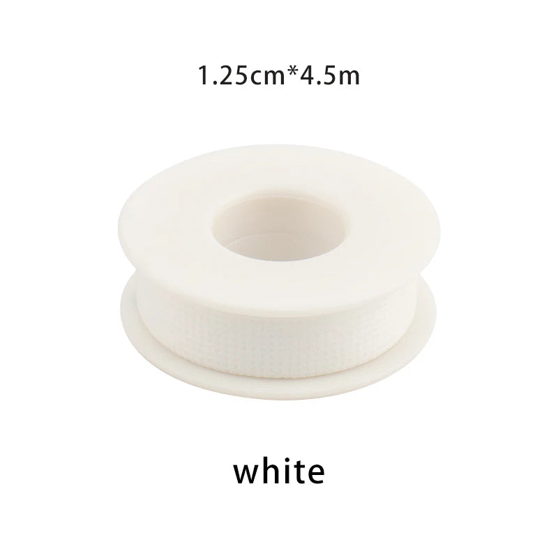 1 unidade de fita adesiva de silicone microporosa não tecida para pestanas, respirável, sensível e resistente, para aplicação debaixo dos olhos, ideal para extensão de pestanas e maquilhagem.