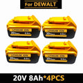 Baterias de iões de lítio DeWalt 18V 20V 20V 12Ah DCB203 Substituição da bateria de iões de lítio DCB206 DCB205 DCB204 DCB200 Ferramentas elétricas