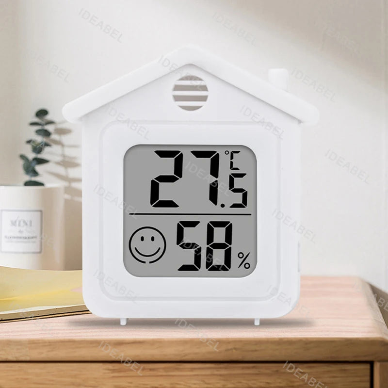Termómetro e Higrómetro Digital LCD Eletrónico para Ambientes Interiores com Sensor de Medição de Temperatura e Humidade
