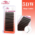 FADVAN L/ L+/LU (M) Curvatura YY 3D 4D 5D 6D Fox Lashes Formato W Extensão de Pestanas