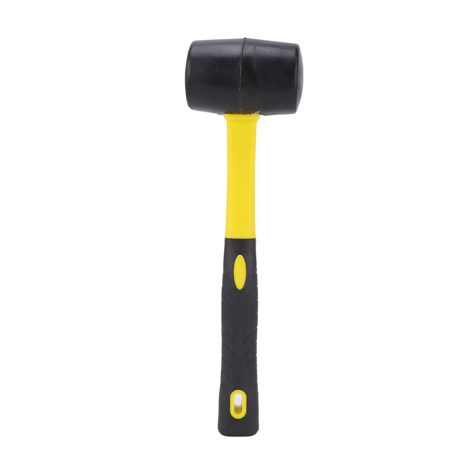 Martelo de borracha durável para campismo, pavimentos, estacas de tenda, trabalhos em madeira, golpes suaves sem danificar, ergonómico.