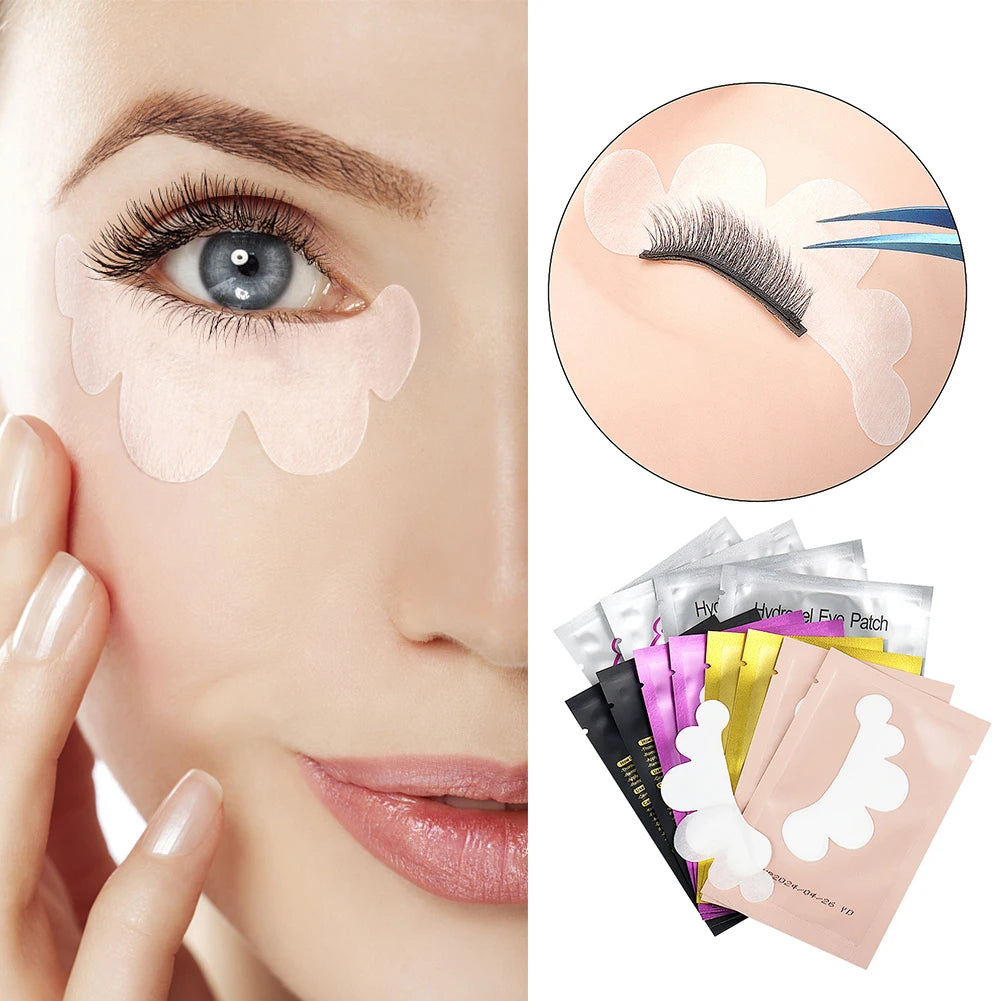 1 par de adesivos de gel para pestanas postiças, para aplicação debaixo dos olhos (tipo nuvem)