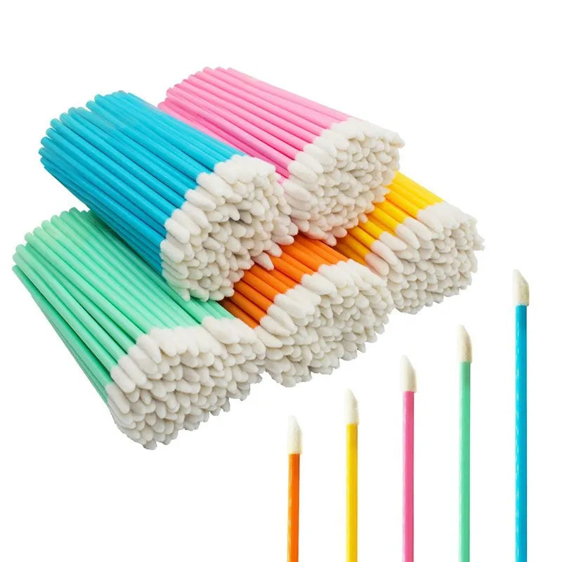 500/1000 unidades de pincéis para lábios, pestanas, micropincéis para extensão de pestanas, rímel e sombra, acessórios de maquilhagem - Grossista