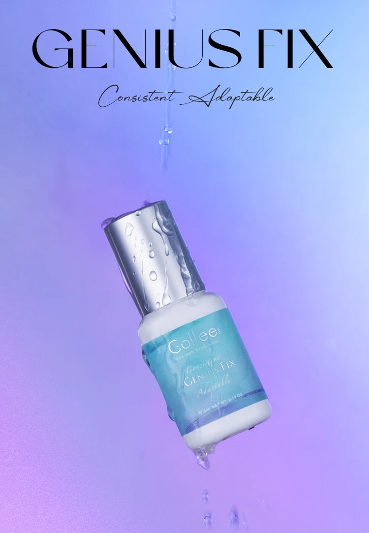 Cola Gollee All Season para Extensão de Pestanas 0,5s, Secagem Rápida, Cola Forte em Bastão, Pestanas Postiças com Duração de 6 a 8 Semanas, Adesivo à Prova de Água para Maquilhagem