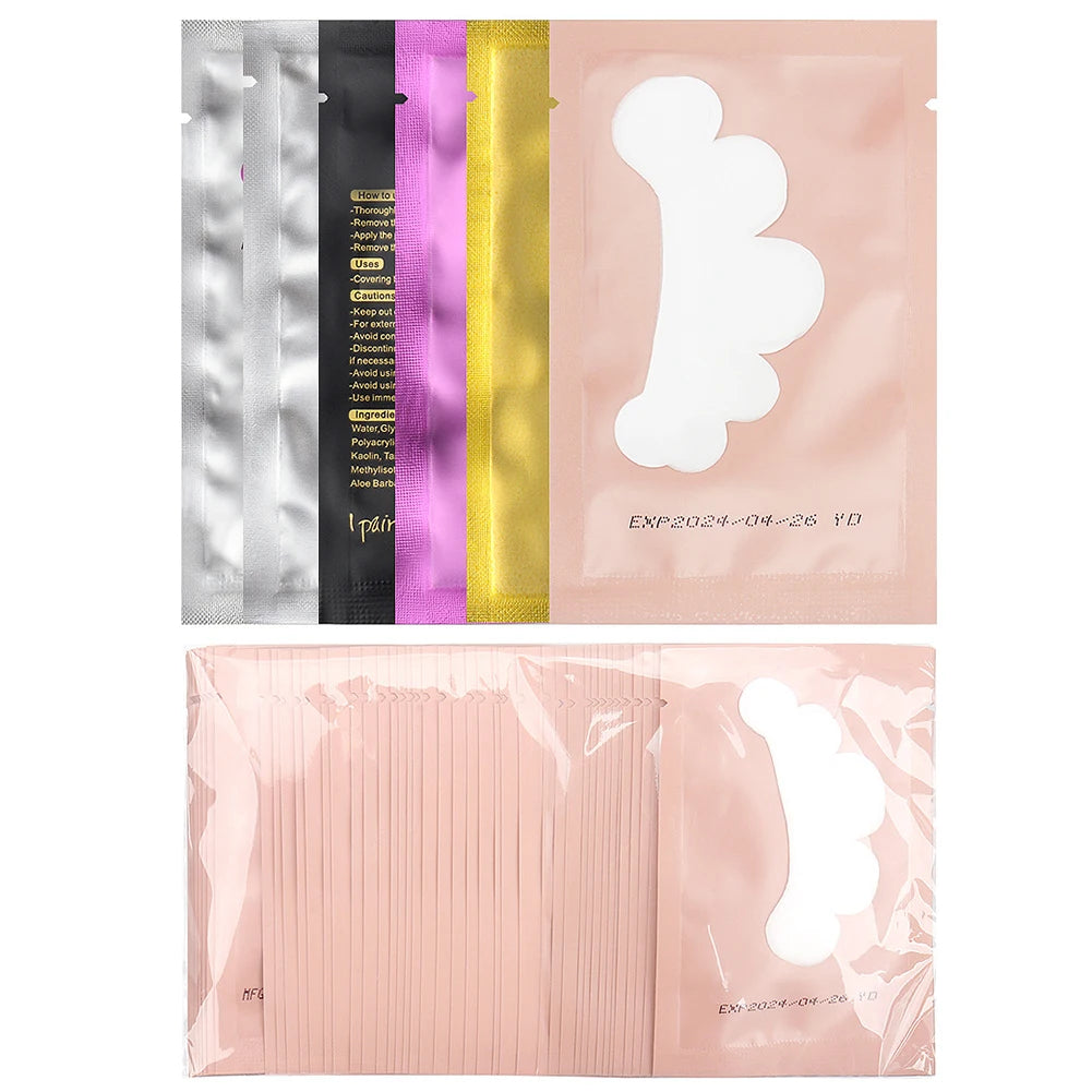 1 par de adesivos de gel para pestanas postiças, para aplicação debaixo dos olhos (tipo nuvem)