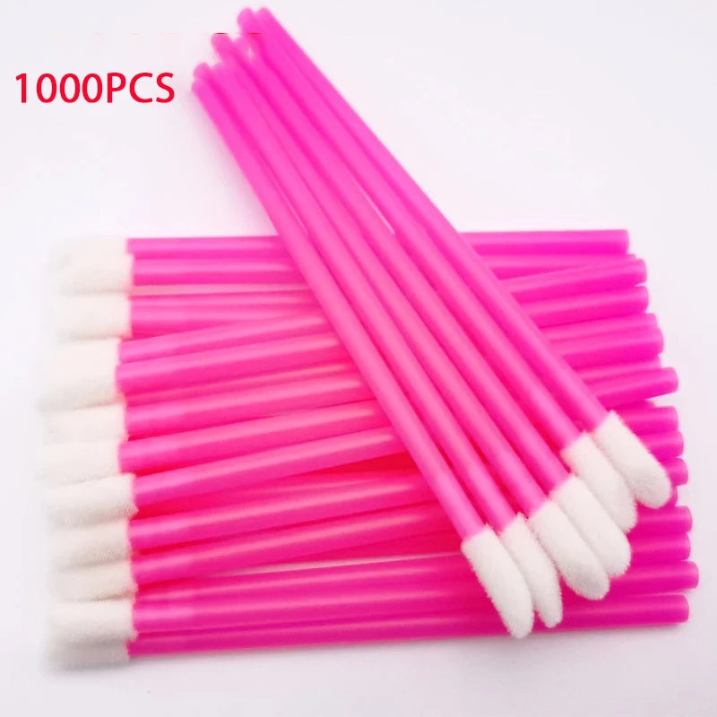 500/1000 unidades de pincéis para lábios, pestanas, micropincéis para extensão de pestanas, rímel e sombra, acessórios de maquilhagem - Grossista