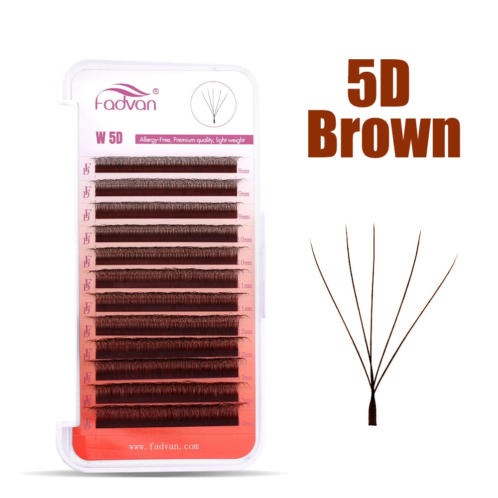 Pestanas Fadvan 5D em forma de W