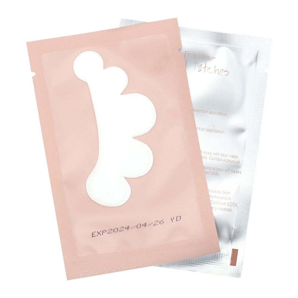 1 par de adesivos de gel para pestanas postiças, para aplicação debaixo dos olhos (tipo nuvem)