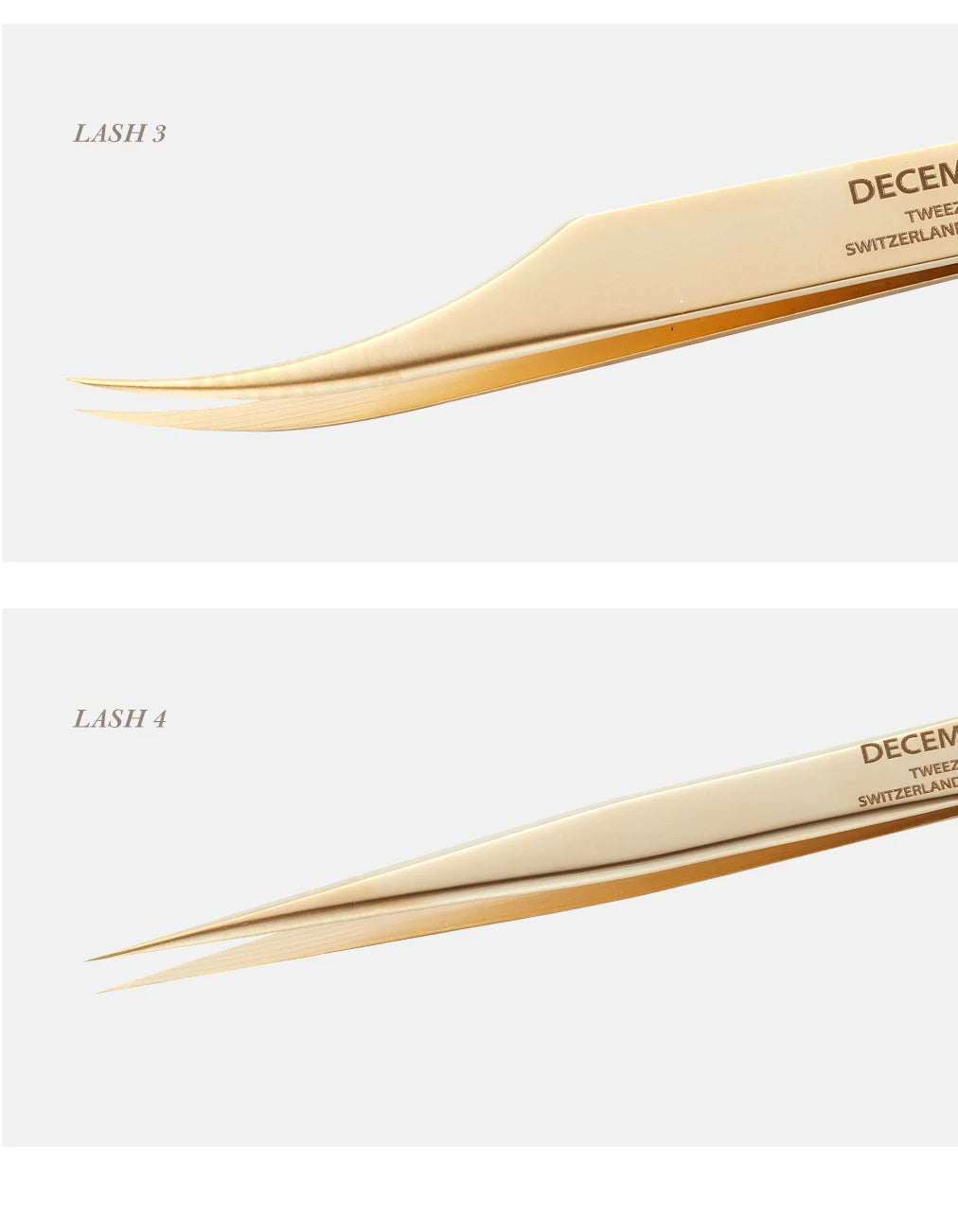 Kit de pinças para extensão de pestanas DeceMars