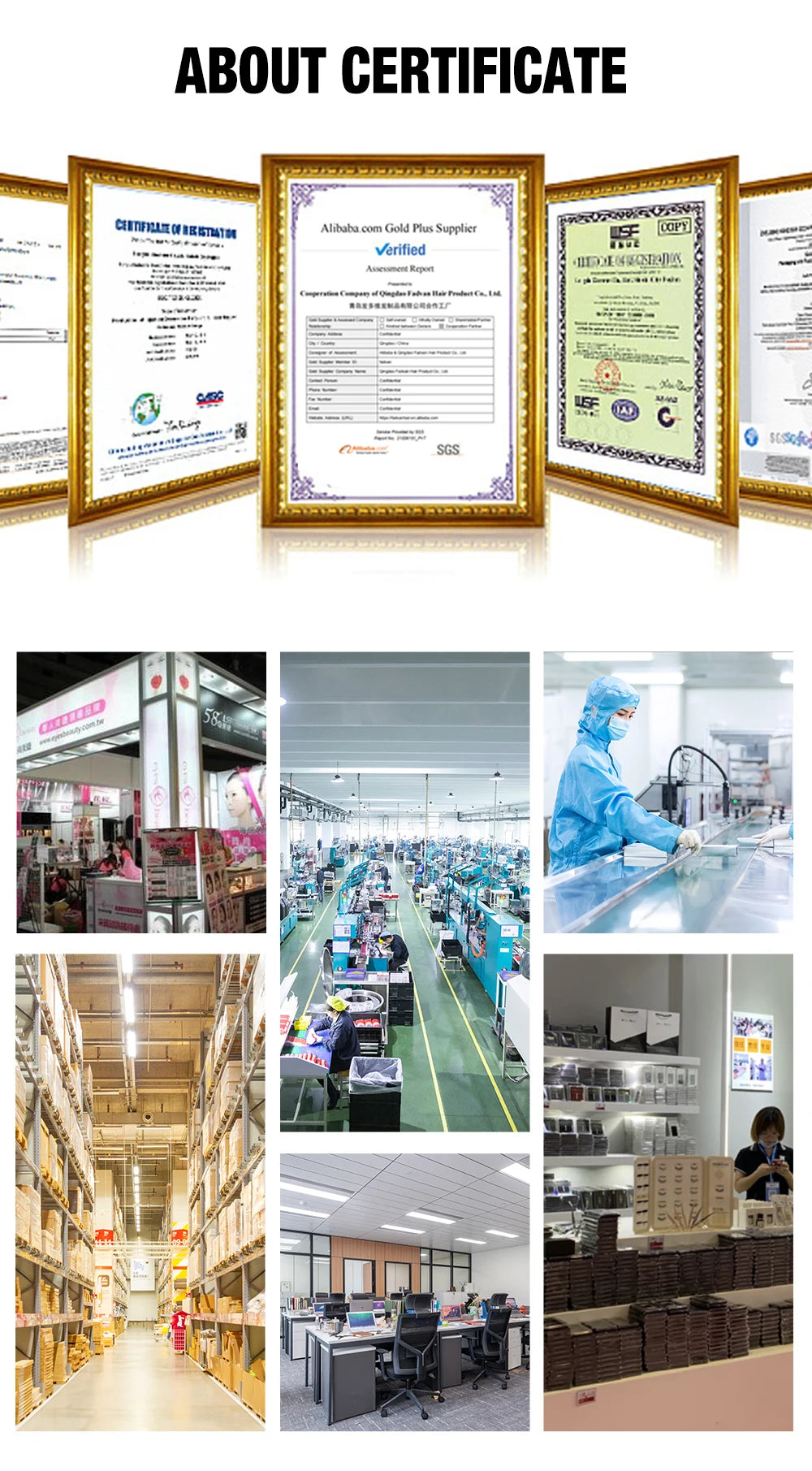 Pestanas Fadvan 5D em forma de W