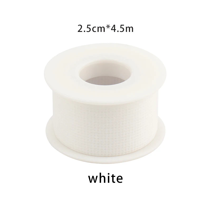 1 unidade de fita adesiva de silicone microporosa não tecida para pestanas, respirável, sensível e resistente, para aplicação debaixo dos olhos, ideal para extensão de pestanas e maquilhagem.