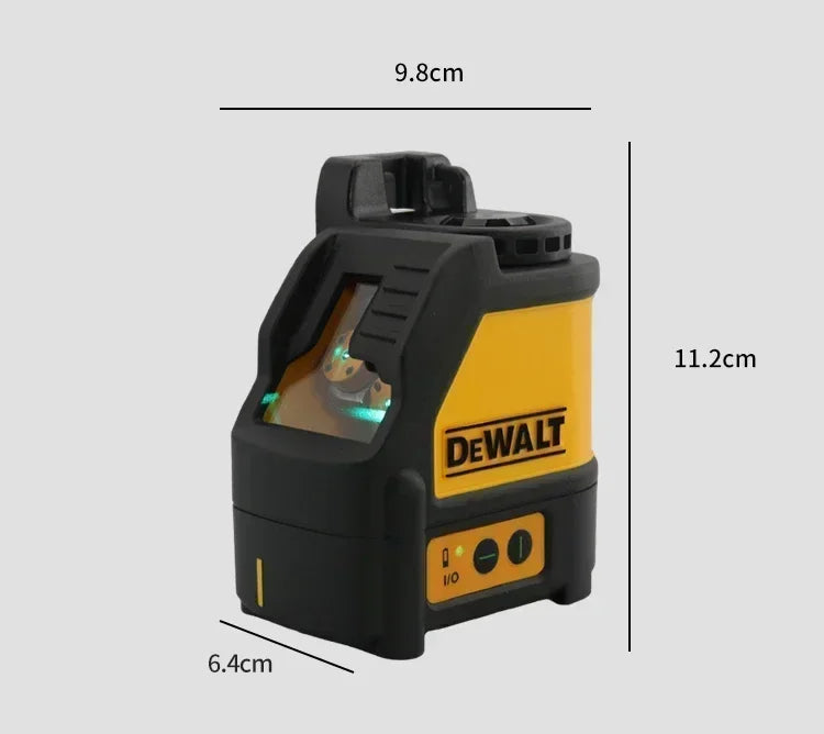 Nível laser DEWALT DW088CG com estojo, autonivelante, 30 m, linha cruzada verde, nível laser horizontal e vertical de 2 linhas.