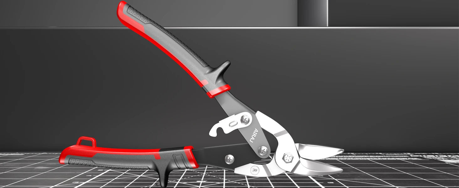 Tesoura de Aviação AIRAJ para Corte de Chapa, Cortador Multidirecional, Ferramenta Manual Industrial Profissional