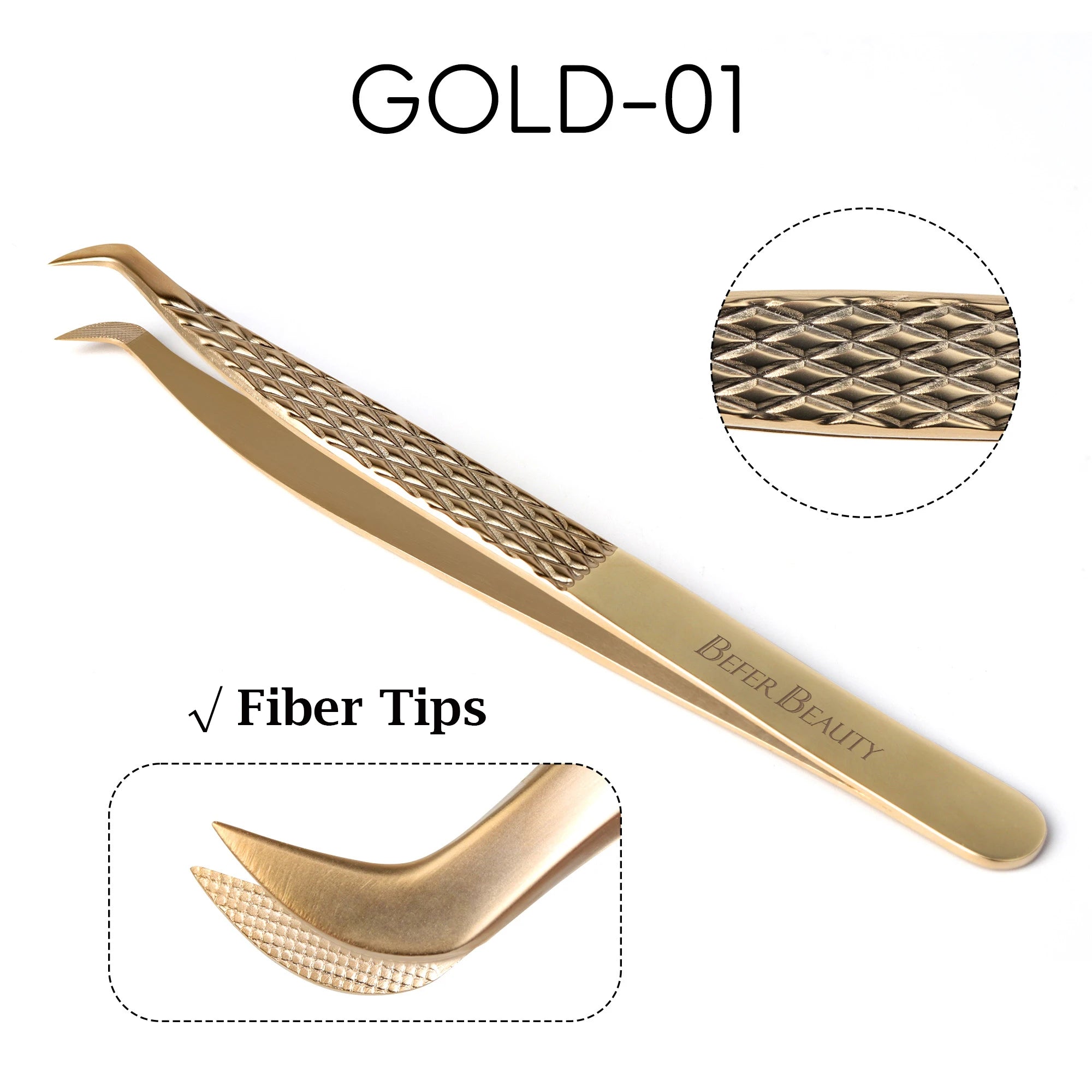 Pinça antiestática para extensão de pestanas profissional de alta precisão para volume em aço inoxidável antiderrapante ideal para extenção