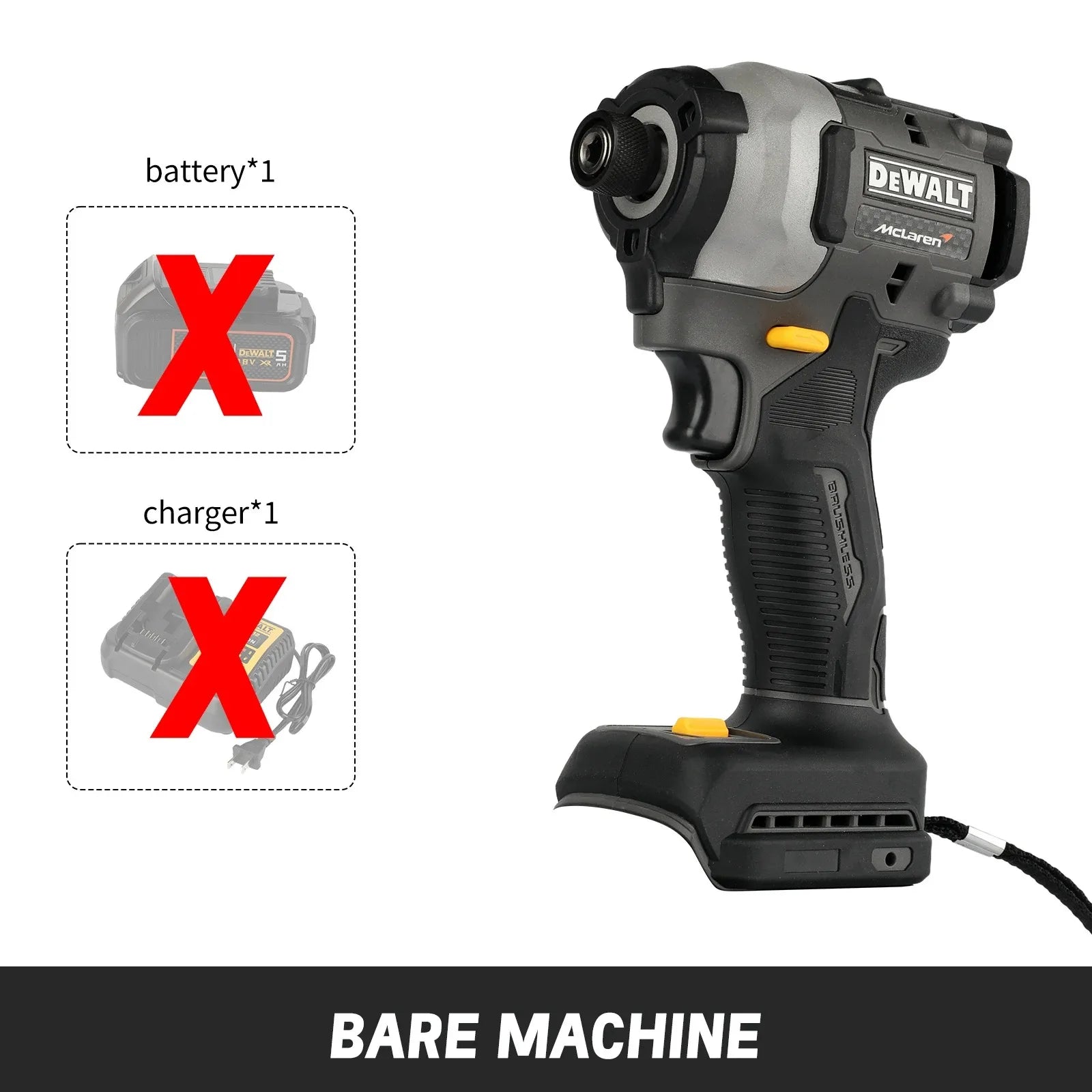 Aparafusadora de Impacto Elétrico Sem Escova DeWalt DCF850M com Velocidade Ajustável