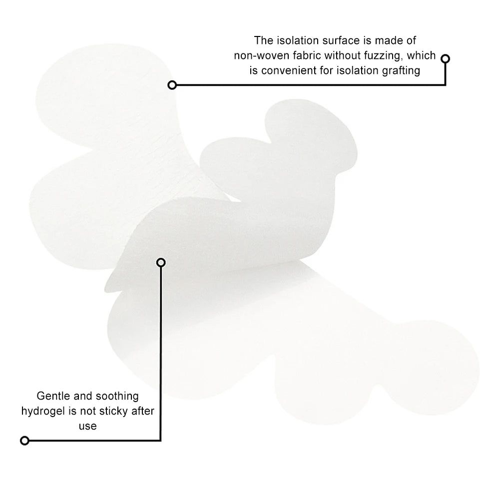 1 par de adesivos de gel para pestanas postiças, para aplicação debaixo dos olhos (tipo nuvem)