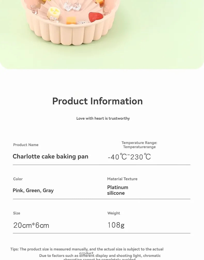 Molde de bolo de silicone multifuncional, reutilizável, antiaderente, redondo, para assar sobremesas e mousse, acessório de cozinha