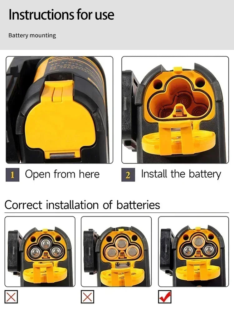Nível laser DEWALT DW088CG com estojo, autonivelante, 30 m, linha cruzada verde, nível laser horizontal e vertical de 2 linhas.