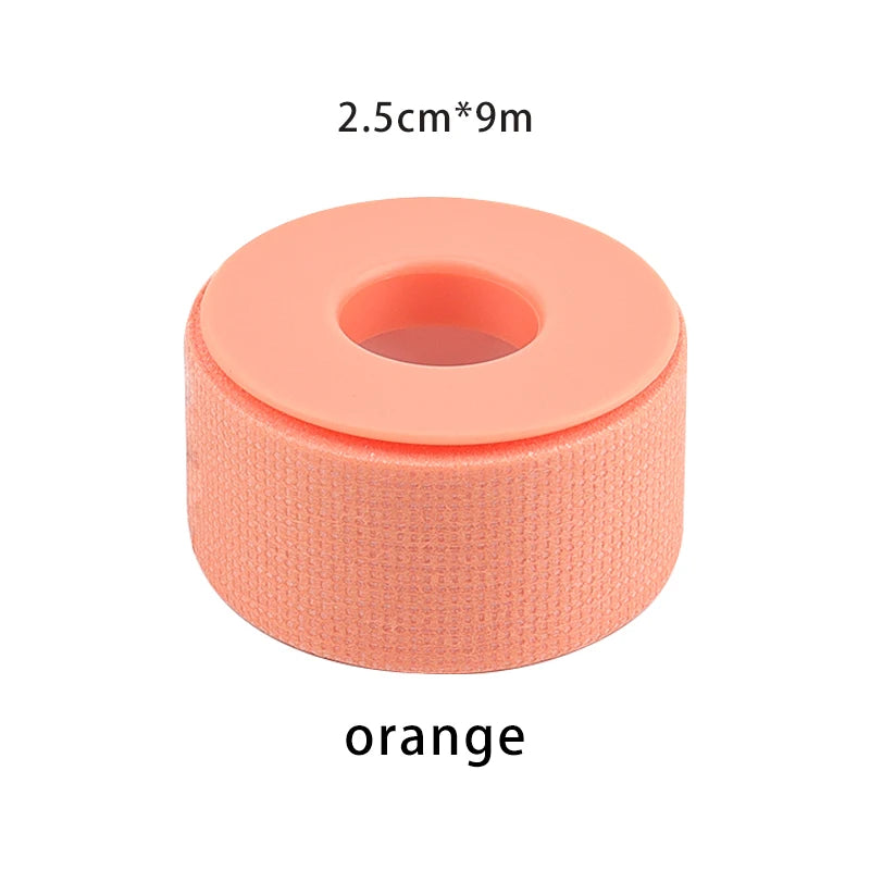 1 unidade de fita adesiva de silicone microporosa não tecida para pestanas, respirável, sensível e resistente, para aplicação debaixo dos olhos, ideal para extensão de pestanas e maquilhagem.