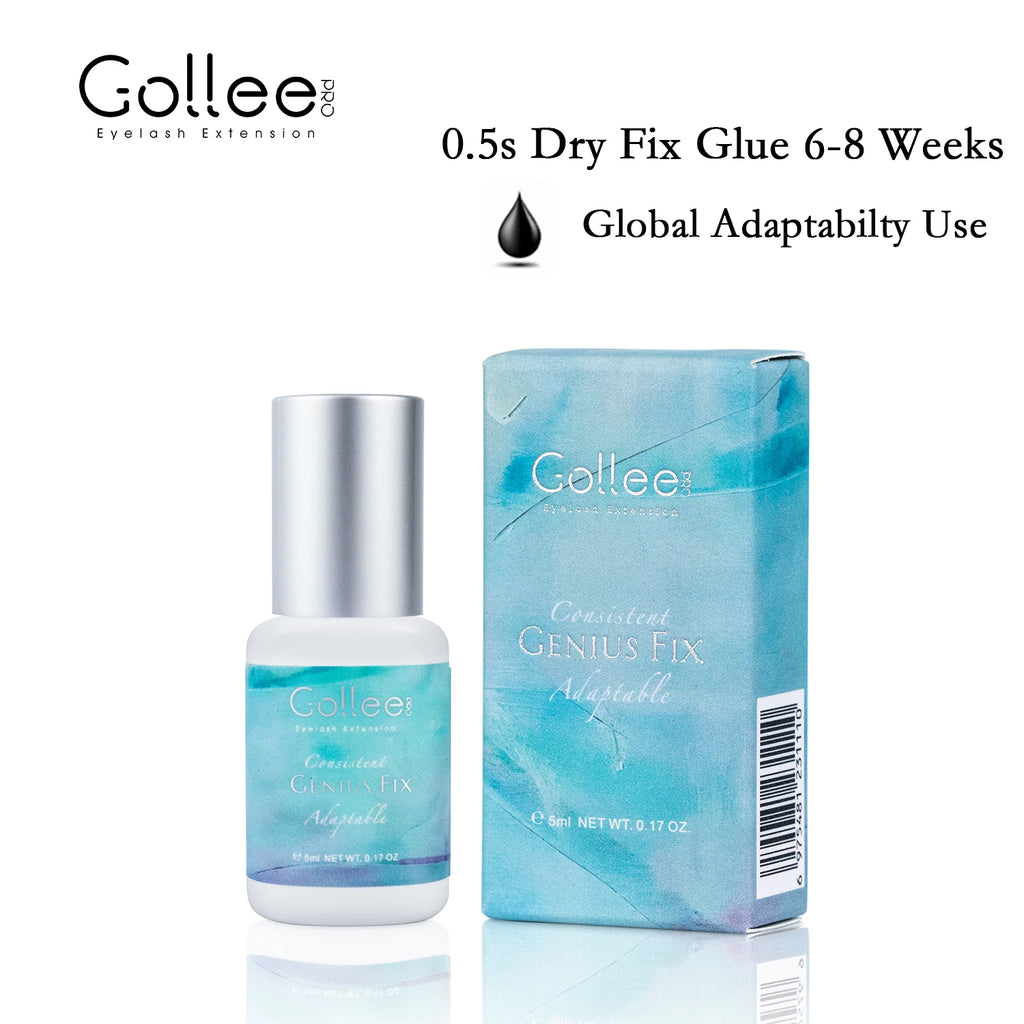Cola Gollee All Season para Extensão de Pestanas 0,5s, Secagem Rápida, Cola Forte em Bastão, Pestanas Postiças com Duração de 6 a 8 Semanas, Adesivo à Prova de Água para Maquilhagem