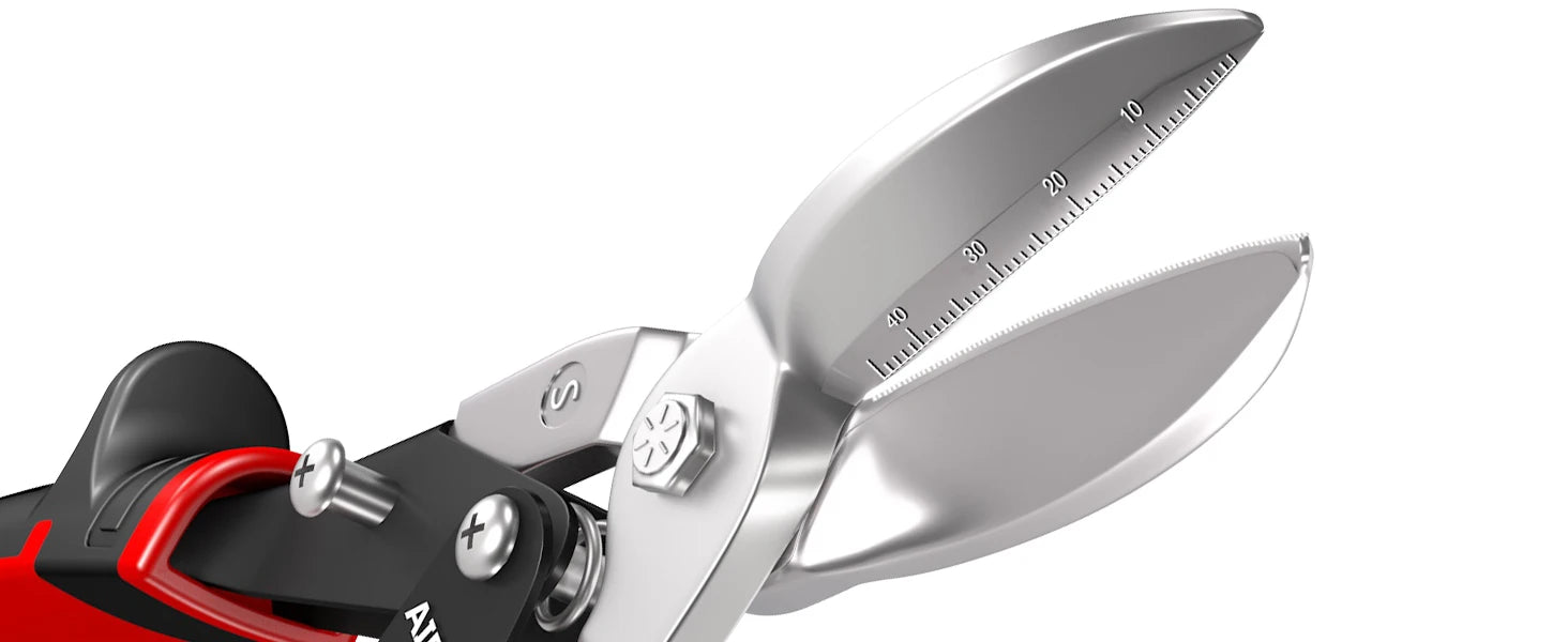 Tesoura de Aviação AIRAJ para Corte de Chapa, Cortador Multidirecional, Ferramenta Manual Industrial Profissional