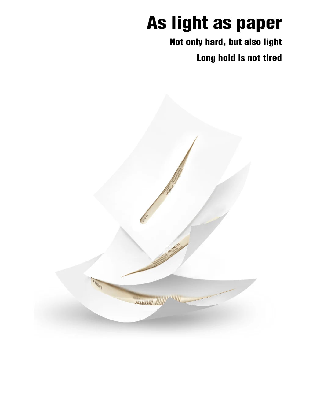 Kit de pinças para extensão de pestanas DeceMars