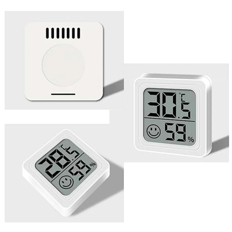 Termómetro e Higrómetro Digital LCD Eletrónico para Ambientes Interiores com Sensor de Medição de Temperatura e Humidade