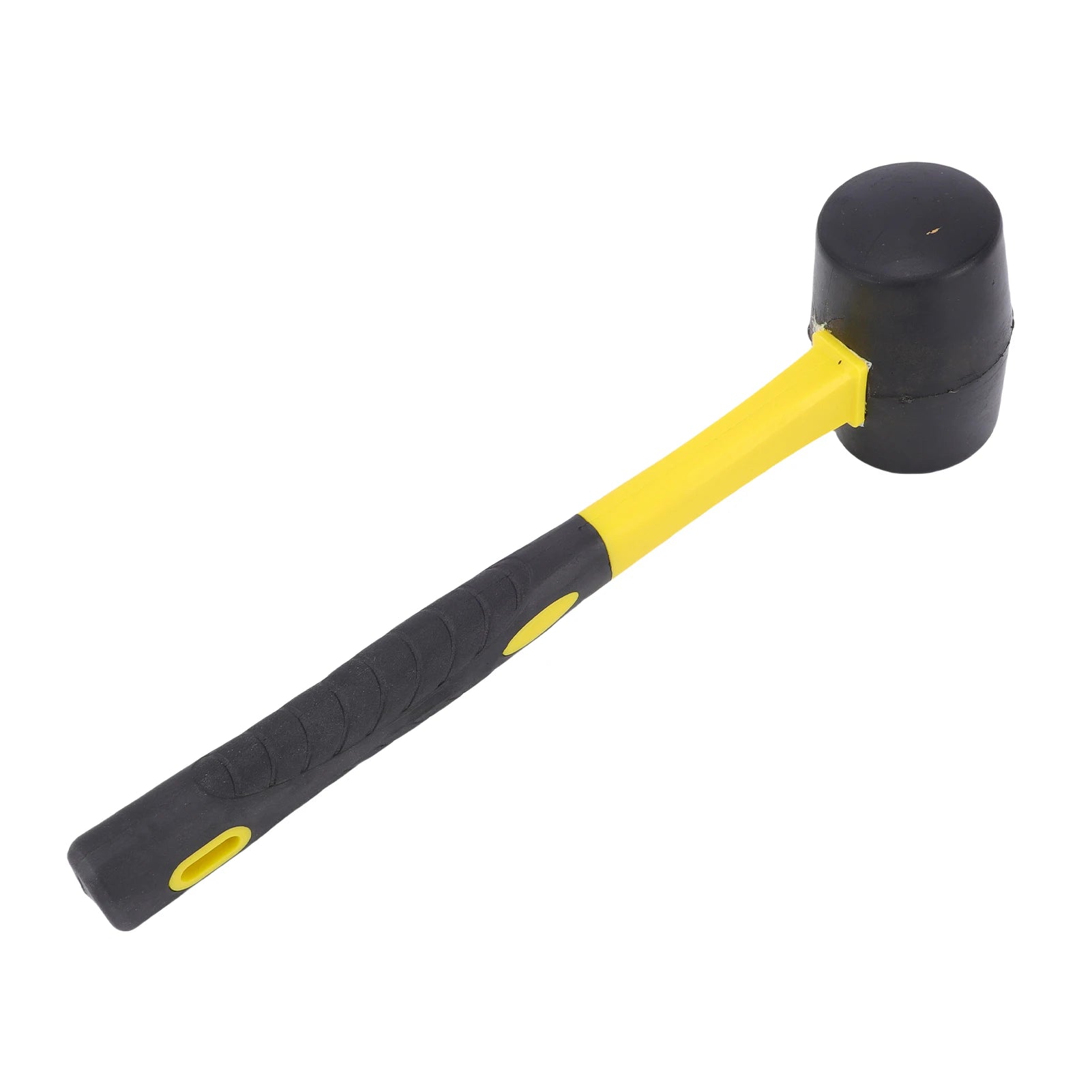 Martelo de borracha durável para campismo, pavimentos, estacas de tenda, trabalhos em madeira, golpes suaves sem danificar, ergonómico.