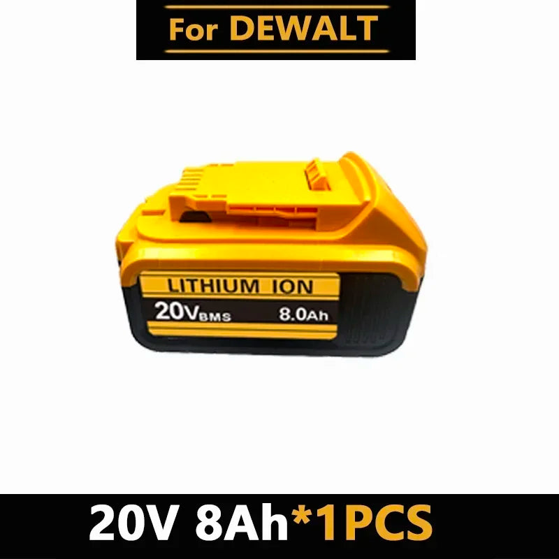 Baterias de iões de lítio DeWalt 18V 20V 20V 12Ah DCB203 Substituição da bateria de iões de lítio DCB206 DCB205 DCB204 DCB200 Ferramentas elétricas