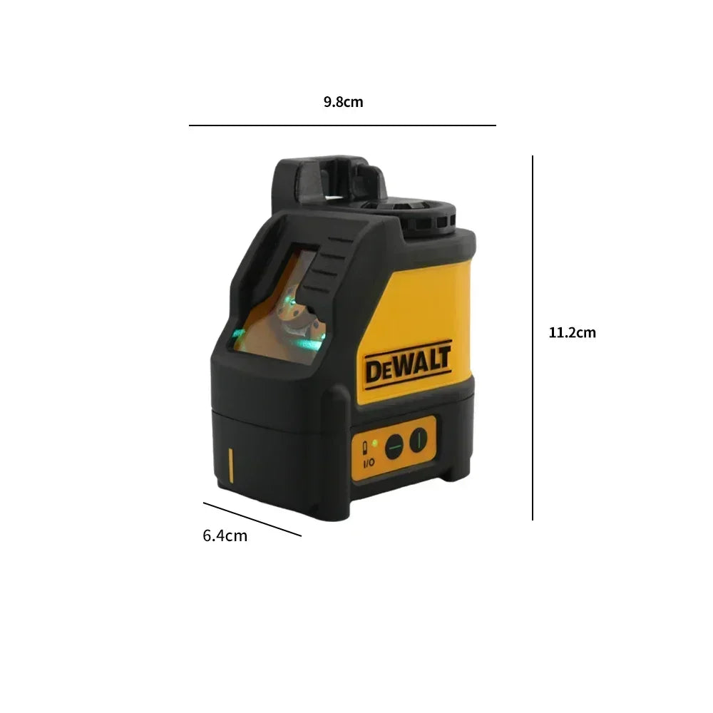 Nível laser DEWALT DW088CG com estojo, autonivelante, 30 m, linha cruzada verde, nível laser horizontal e vertical de 2 linhas.