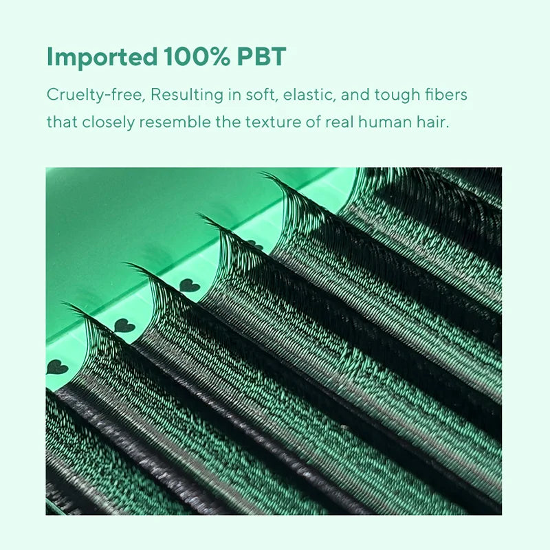 Extensão de pestanas DIYDAY estilo U 3D 4D 5D 6D, feitas à mão com fibra BASF PBT.