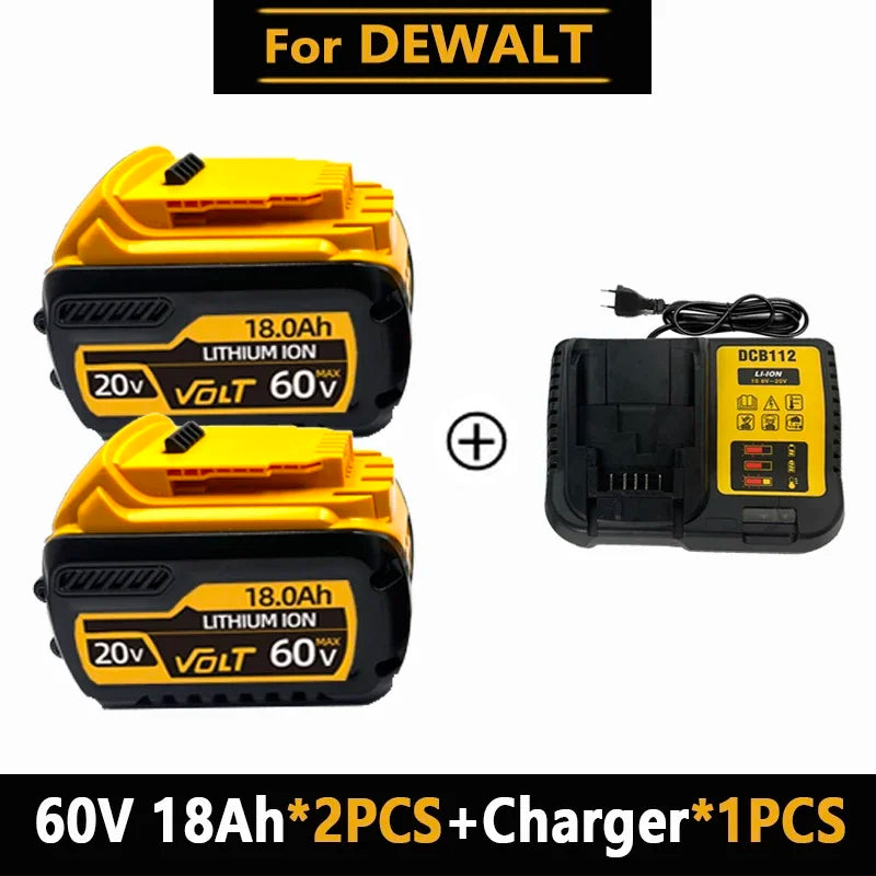 Baterias de iões de lítio DeWalt 18V 20V 20V 12Ah DCB203 Substituição da bateria de iões de lítio DCB206 DCB205 DCB204 DCB200 Ferramentas elétricas