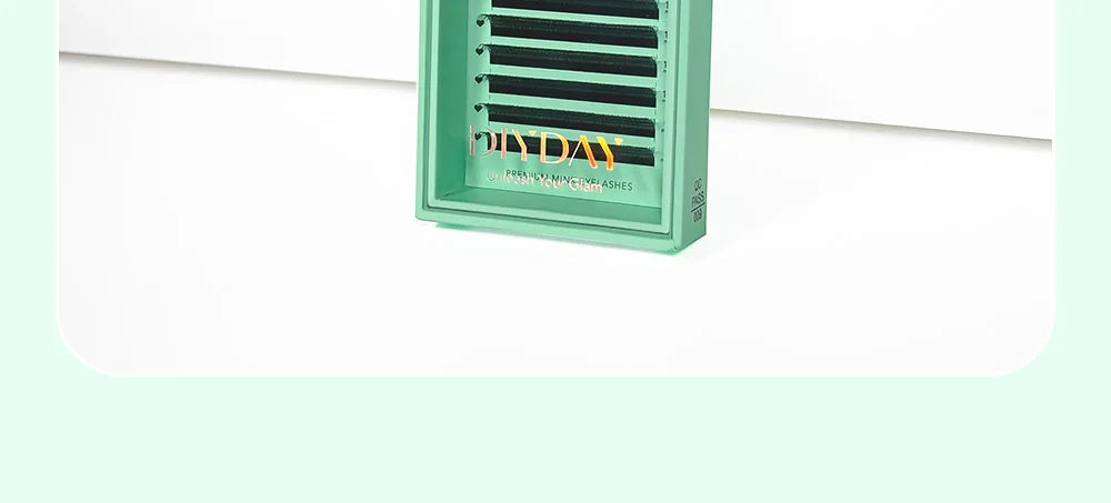 Extensão de pestanas DIYDAY estilo U 3D 4D 5D 6D, feitas à mão com fibra BASF PBT.