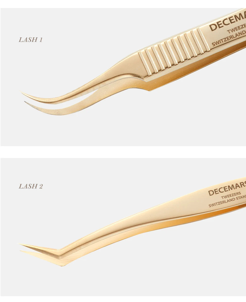 Kit de pinças para extensão de pestanas DeceMars