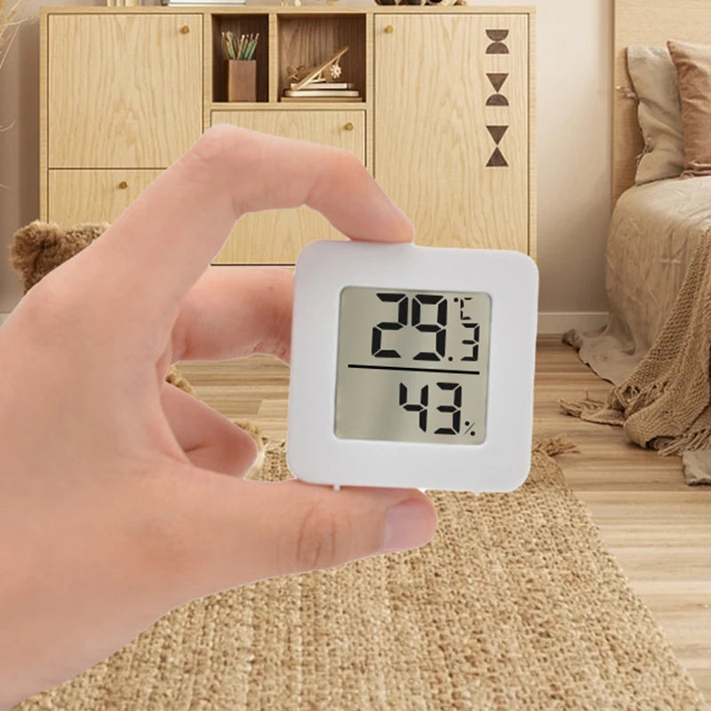 Termómetro e Higrómetro Digital LCD Eletrónico para Ambientes Interiores com Sensor de Medição de Temperatura e Humidade