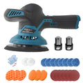 Polidora automóvel orbital de 12 V com 6 velocidades variáveis para limpeza detalhada e remoção de riscos.
