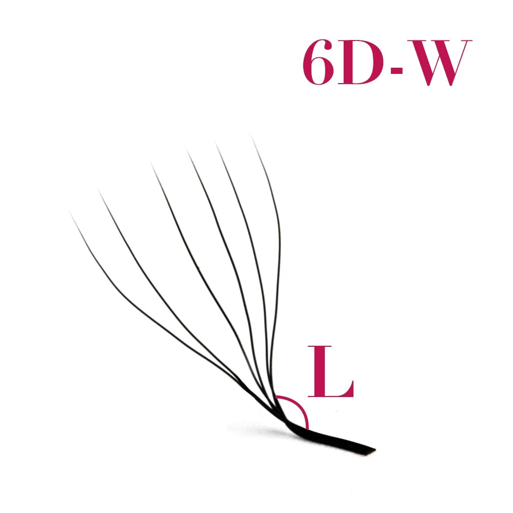 FADVAN L/ L+/LU (M) Curvatura YY 3D 4D 5D 6D Fox Lashes Formato W Extensão de Pestanas